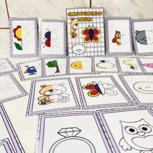Cards de simetria e pintura
